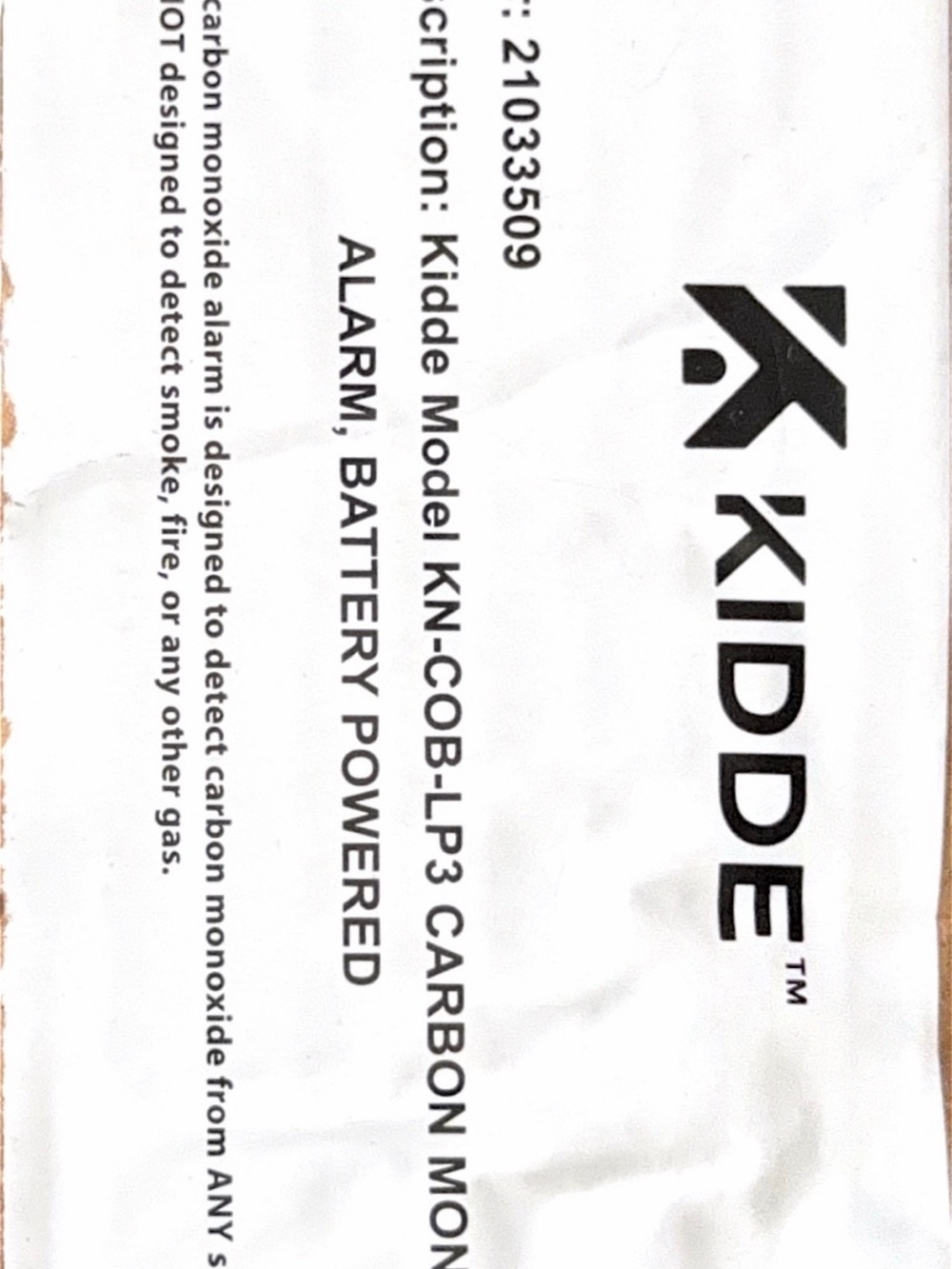 Kidde Carbon Monoxide Detector, Battery Powered Co Alarm With Leds, Test-reset